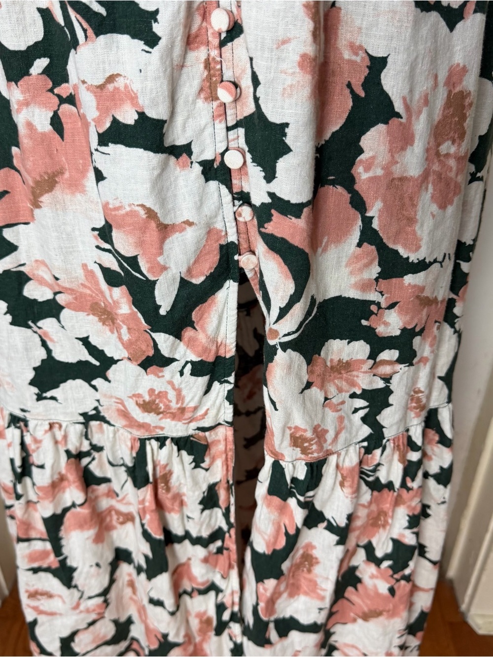 Abercrombie & Fitch Linen Blend Floral Maxi Dress - Picture 4 of 10
